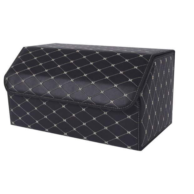 Car Boot Collapsible Foldable Trunk Cargo Box Black/Gold - Large