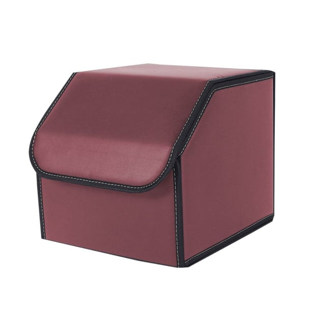 Car Boot Foldable Trunk Cargo Organizer Storage Box Red Small