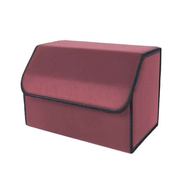 Car Boot Foldable Trunk Cargo Organizer Storage Box Red Medium