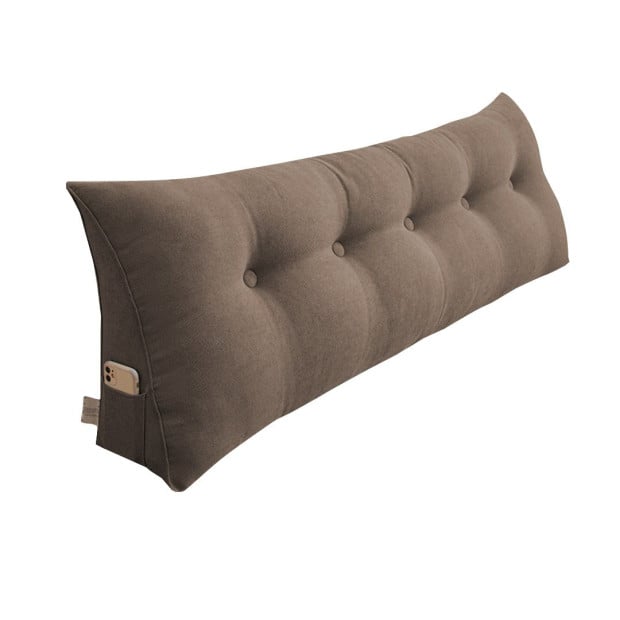 180cm Coffee Triangular Wedge Bed Pillow Backrest Tatami Cushion
