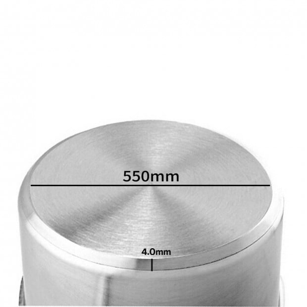 SOGA Stock Pot 130L Top Grade Thick Stainless Steel Stockpot Image 2