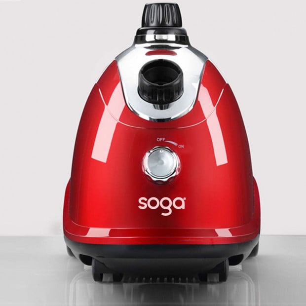 SOGA Professional Commercial Garment Portable Cleaner Steam Iron Red Image 2