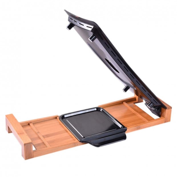 SOGA Electric Ceramic BBQ Grill Non-stick Surface Indoor & Outdoor Image 2