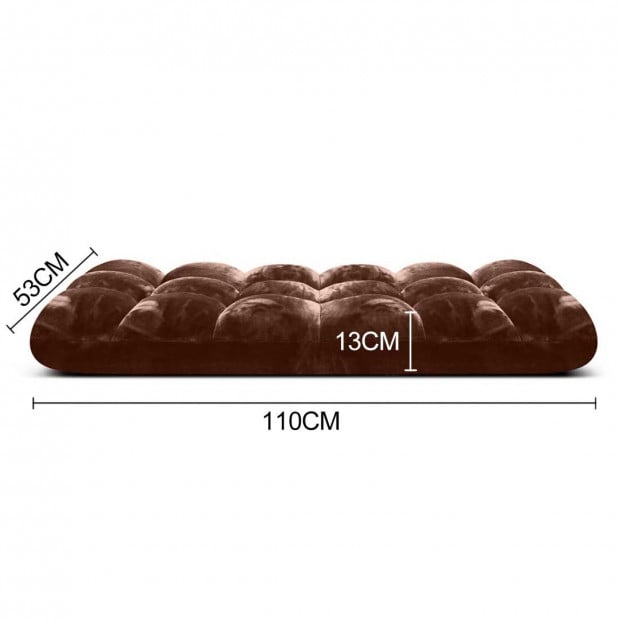 SOGA Floor Recliner Folding Lounge Sofa Couch Folding Chair Coffee Image 2
