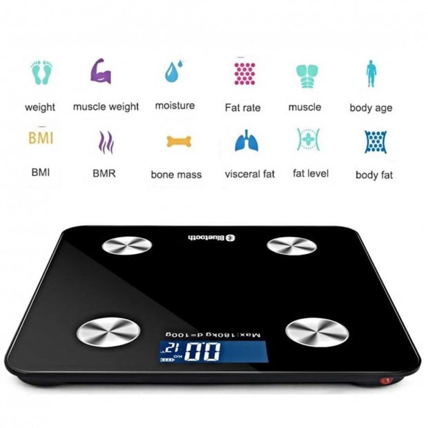 Wireless Bluetooth Digital Body Fat Scale Bathroom Health Analyser Image 2