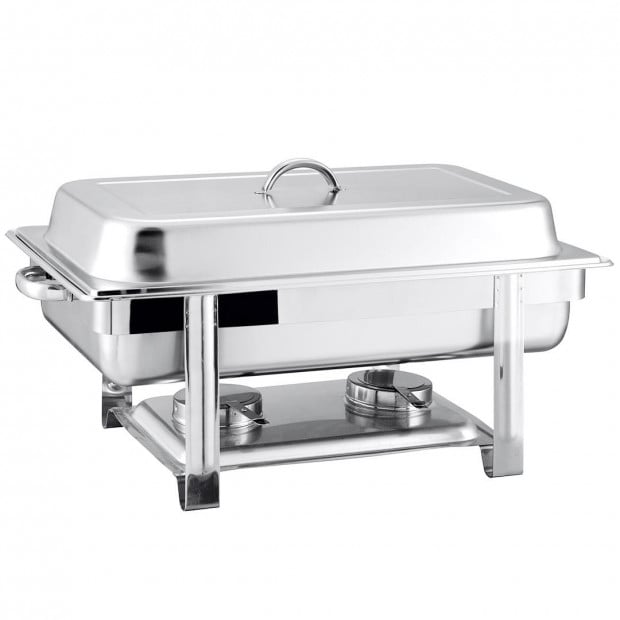 SOGA Triple Tray Stainless Steel Chafing Catering Dish Food Warmer Image 2