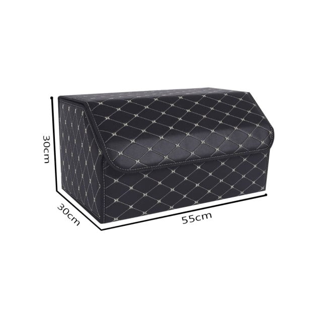 Car Boot Collapsible Foldable Trunk Cargo Box Black/Gold - Large Image 2