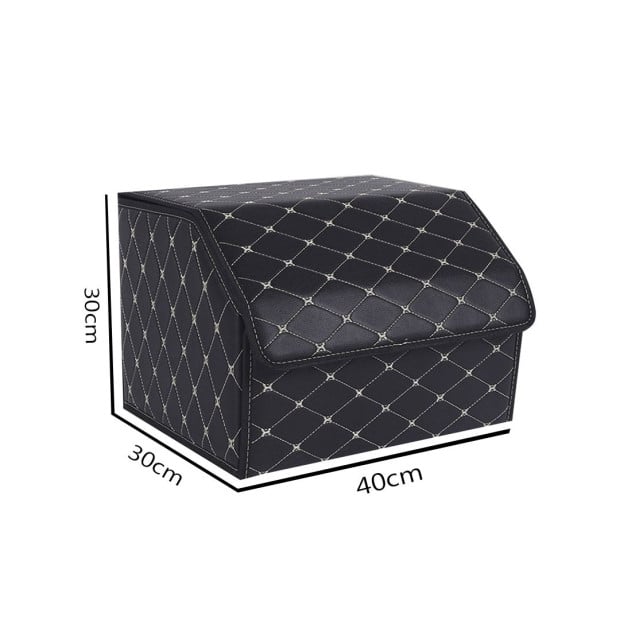 Car Boot Collapsible Foldable Trunk Cargo Box Black/Gold Medium Image 2