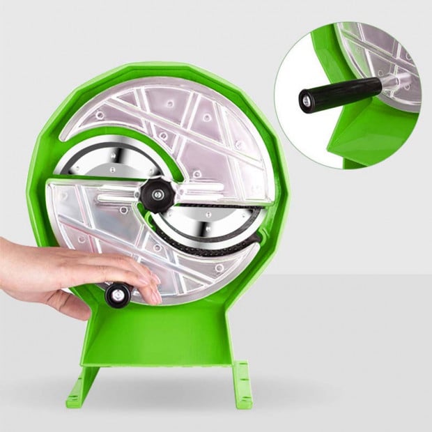 SOGA Commercial Manual Vegetable Fruit Slicer Kitchen Cutter Machine Green Image 3