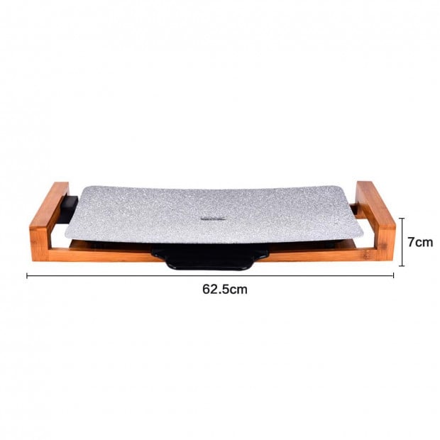 SOGA Electric Ceramic BBQ Grill Non-stick Surface Indoor & Outdoor Image 3