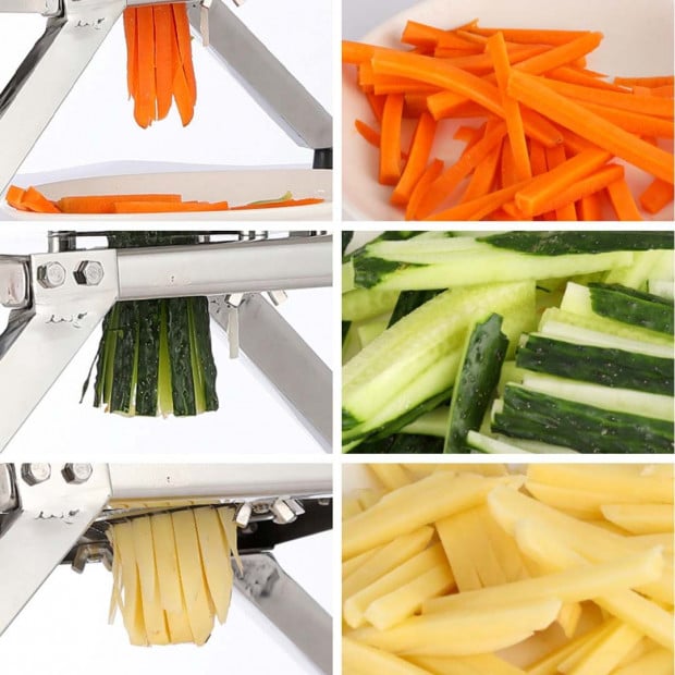SOGA Commercial Potato Fruit Vegetable Cutter Stainless Steel Image 3