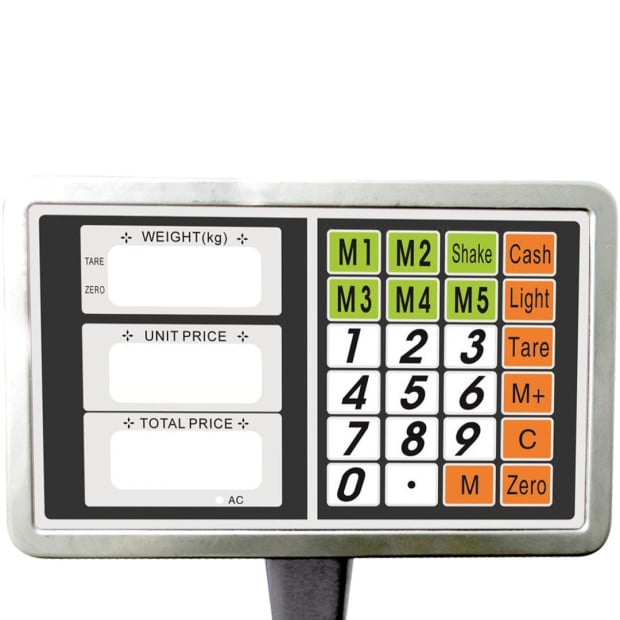 150kg Electronic Digital Platform Scale Computing Shop Postal - Black Image 3
