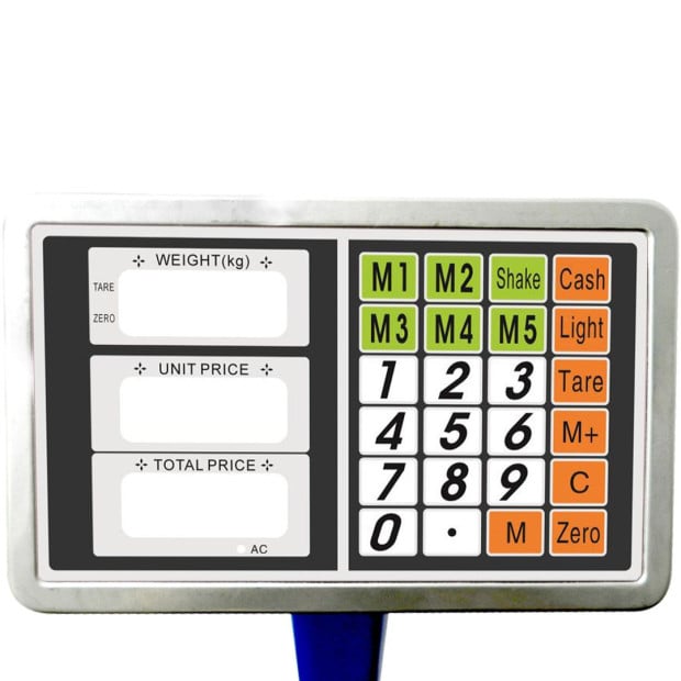 150kg Electronic Digital Platform Scale Computing Shop Postal Blue Image 3