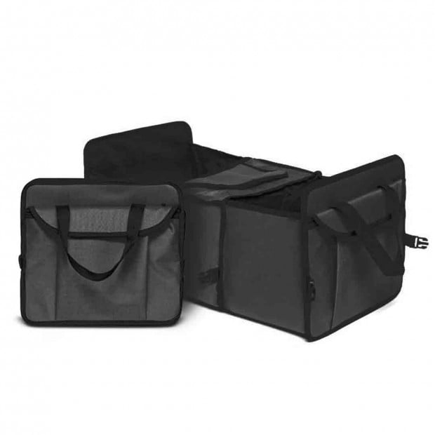 SOGA Car Portable Storage Box Waterproof Oxford Cloth Organizer Black Image 3