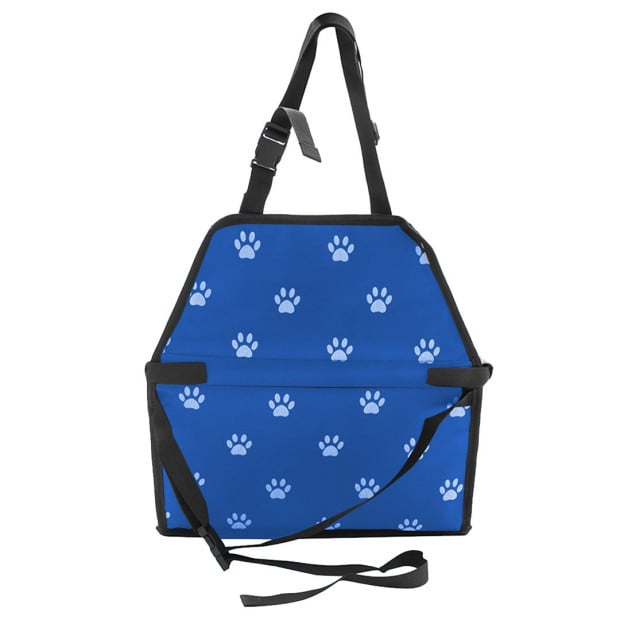 Pet Booster Car Seat Mesh Safety Travel Portable Dog Carrier Bag Blue Image 3