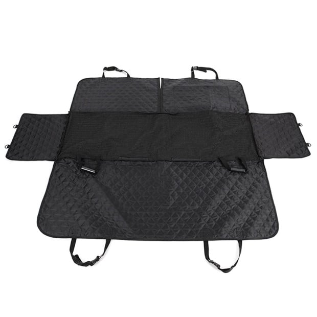 600D Oxford Cloth Dog Car Cover Back Seat Protector Pet Mat Black Image 3
