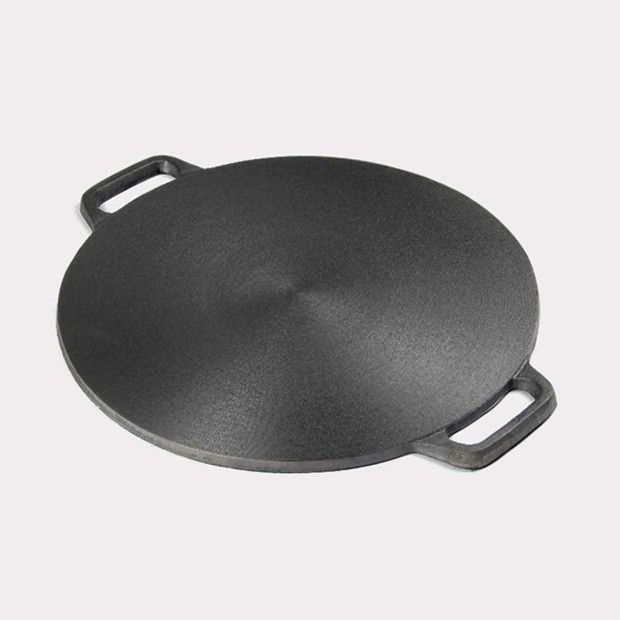 Cast Iron Induction Crepes Pan Baking Cookie Pancake Pizza Bakeware Image 3