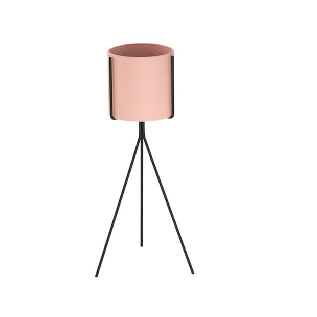 80cm Tripod Flower Pot Plant Stand with Pink Flowerpot Holder Rack Image 3