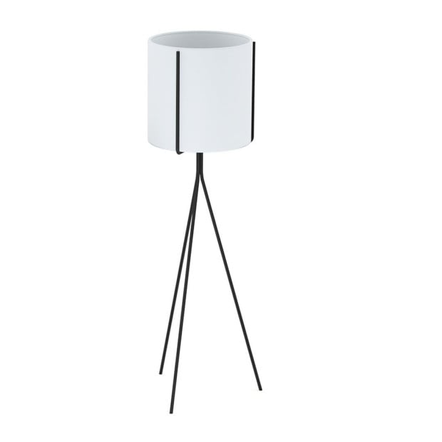 80cm Tripod Flower Pot Plant Stand with White Flowerpot Holder Rack Image 3
