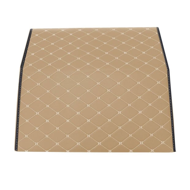 Car Boot Foldable Trunk Cargo Organizer Storage Box Beige/Gold Small Image 3