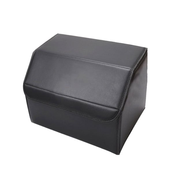 Car Boot Trunk Cargo Organizer Portable Storage Box Black Small Image 3