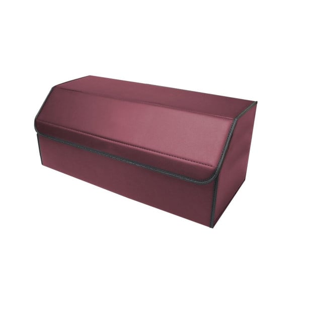 Car Boot Foldable Trunk Cargo Organizer Storage Box Red Medium Image 3