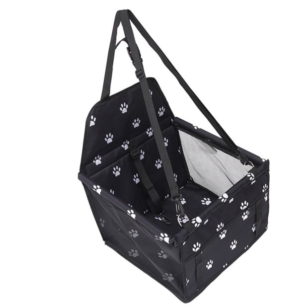 Pet Booster Car Seat Safety Travel Portable Dog Carrier Bag Black Image 4