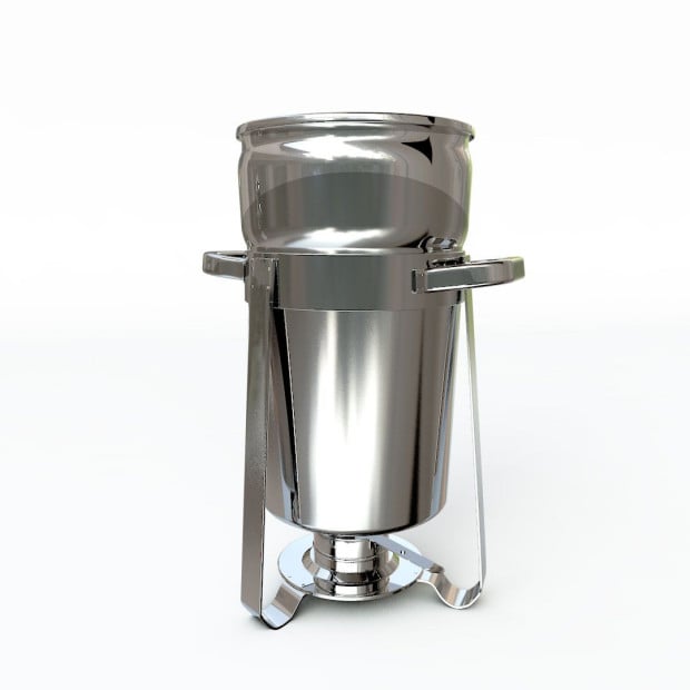 7L Round Stainless Steel Soup Warmer Marmite Chafe Chafing Dish Image 4