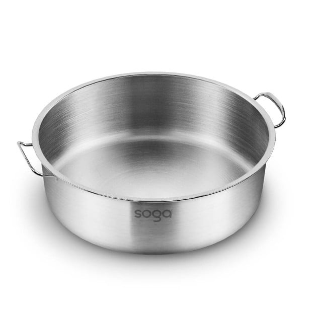 Electric Smart Induction Cooktop 28cm Stainless Steel Casserole Image 4
