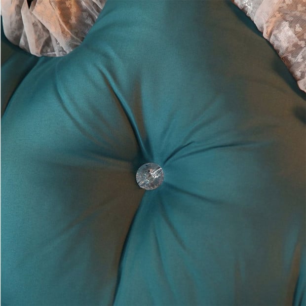180cm Blue-Green Princess Bed Pillow Backrest Bedside Tatami Cushion Image 4