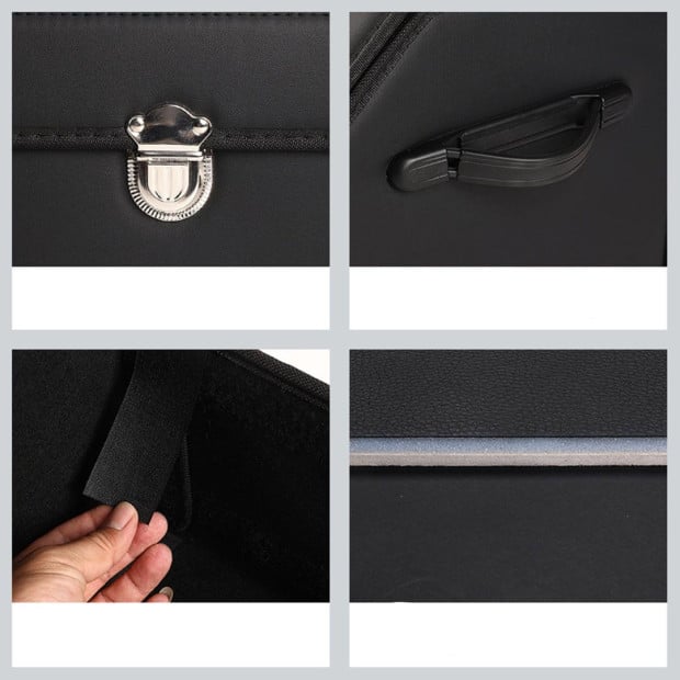 Car Boot Collapsible Trunk Cargo Storage Box With Lock Black Small Image 4