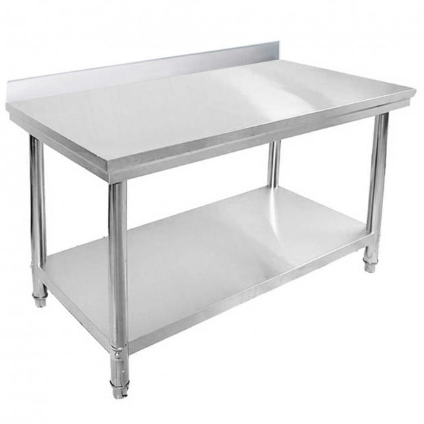 SOGA 80*70*85cm Commercial Catering Kitchen Stainless Steel Bench Image 4