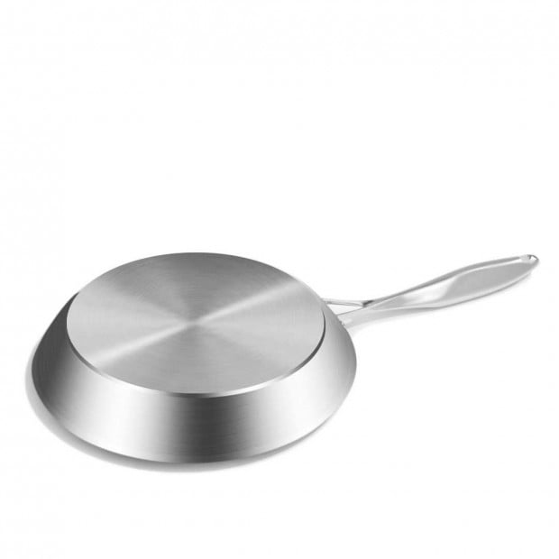 SOGA Stainless Steel Fry Pan 20cm 28cm Frying Pan Induction Non Stick Image 5