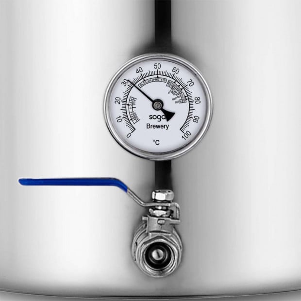 SOGA Stainless Steel Brewery Pot 130L With Beer Valve 55*55cm Image 5