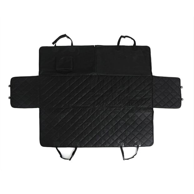600D Oxford Cloth Dog Car Cover Back Seat Protector Pet Mat Black Image 5