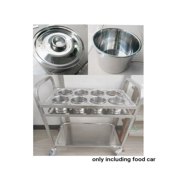 2 Tier Stainless Steel Seasoning Car Trolley Kitchen Cart Image 5