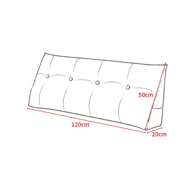 120cm Pink Triangular Wedge Bed Pillow Backrest Tatami Cushion Image 5