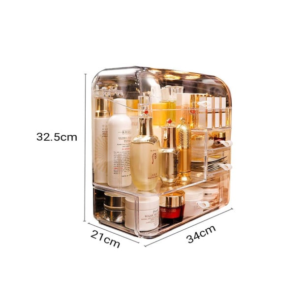 Transparent Cosmetic Storage Box Clear Makeup Skincare Holder Image 6
