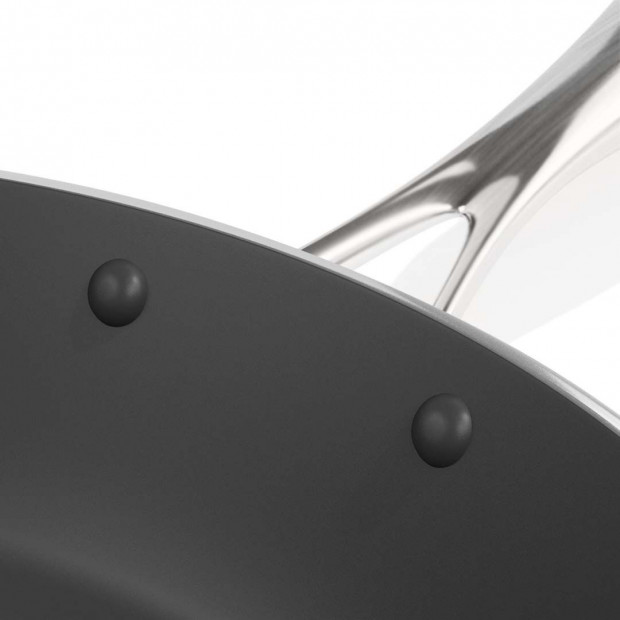 SOGA 6x Stainless Steel Fry Pan Induction FryPan Non Stick Interior Image 6