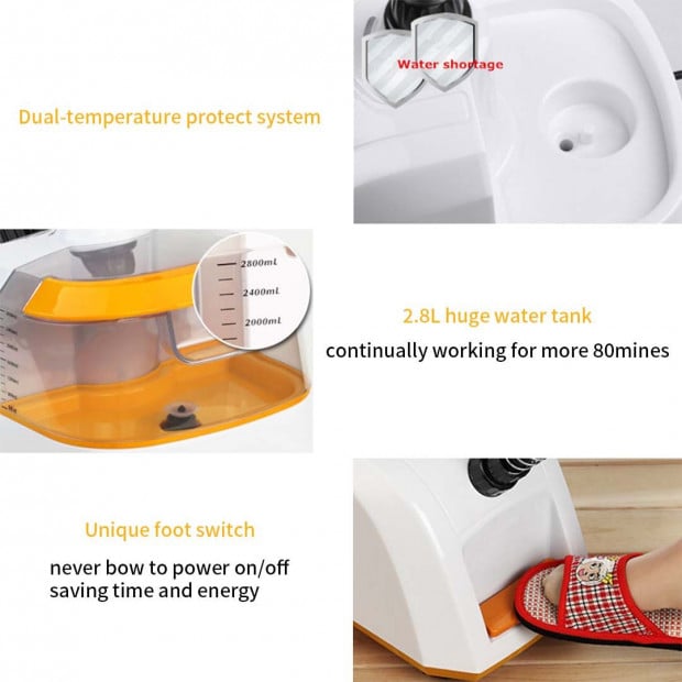 SOGA 80min Professional Commercial Garment Portable Cleaner Steam Iron Image 6