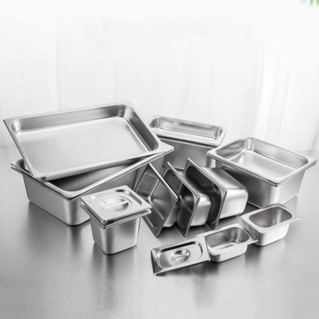 SOGA 12X Gastronorm GN Pan 1/1 GN Pan 20cm Deep Stainless Steel Tray Image 6