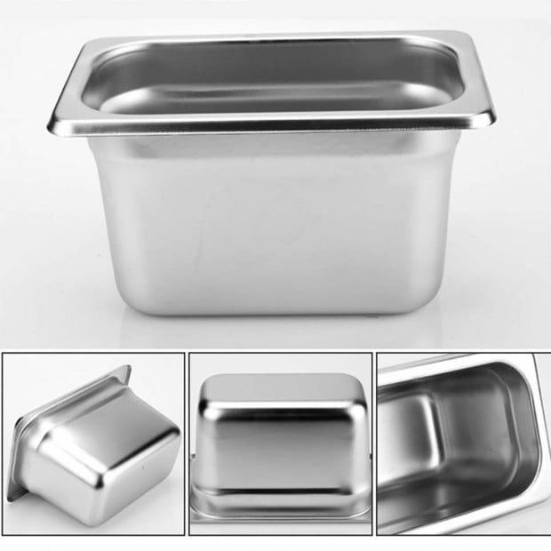 SOGA 2X Gastronorm GN Pan 1/1 GN Pan 20cm Deep Stainless Steel Tray Image 6