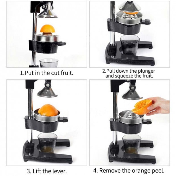 SOGA Commercial Manual Juicer Hand Press Juice Extractor Green Image 6