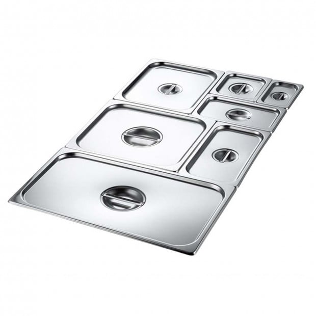 Gastronorm GN Pan Lid Full Size 1/1 Stainless Steel Tray Top Cover Image 6