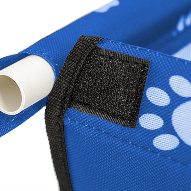 Pet Booster Car Seat Mesh Safety Travel Portable Dog Carrier Bag Blue Image 6