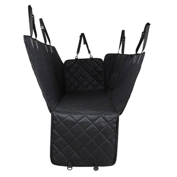 600D Oxford Cloth Dog Car Cover Back Seat Protector Pet Mat Black Image 6