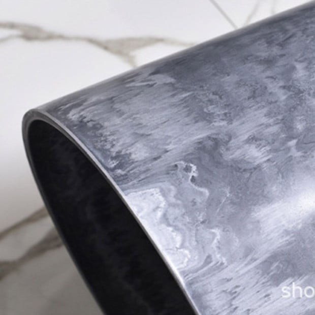 27cm Weathered Grey Round Resin Plant Flower Pot - Planter Image 6
