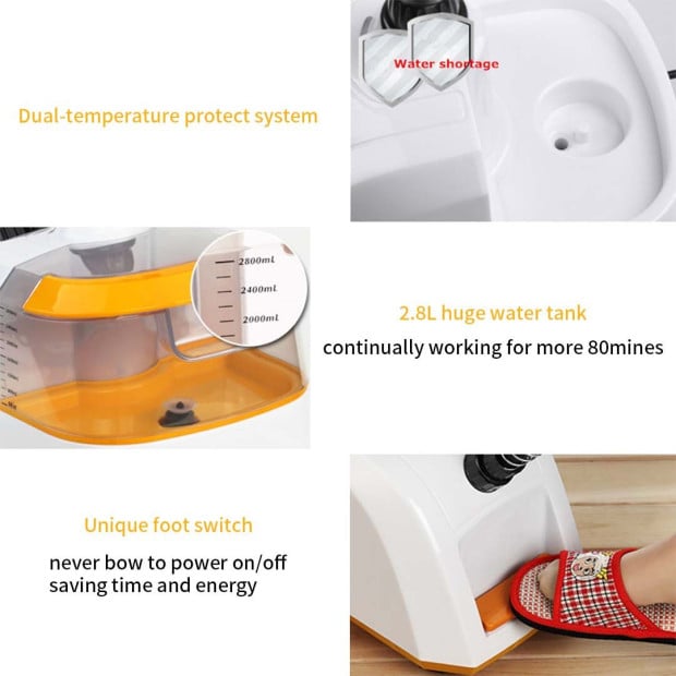 80min Garment Steamer Portable Cleaner Steam Iron Red Image 6