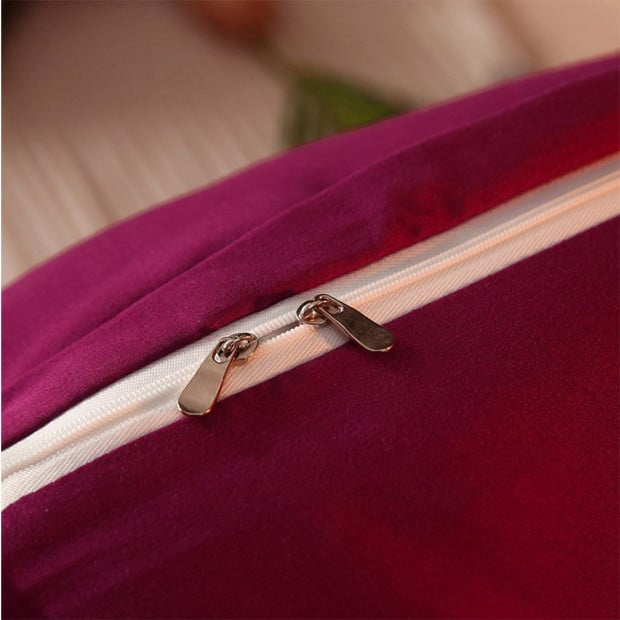 180cm Burgundy Princess Bed Pillow Backrest Bedside Tatami Cushion Image 6