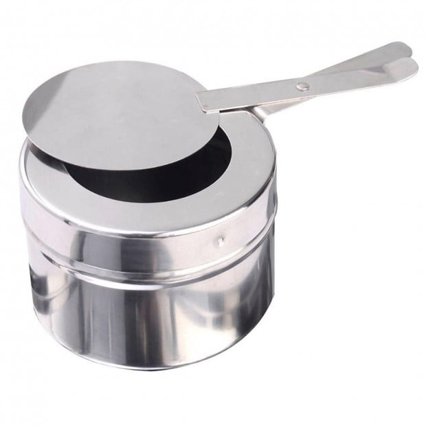 SOGA 6L Round Chafing Stainless Steel Food Warmer with Glass Roll Top Image 6